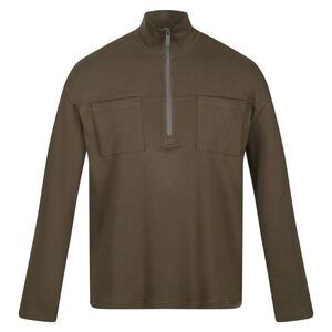 Regatta Mens Ferdo Fleece Top / Dark Khaki